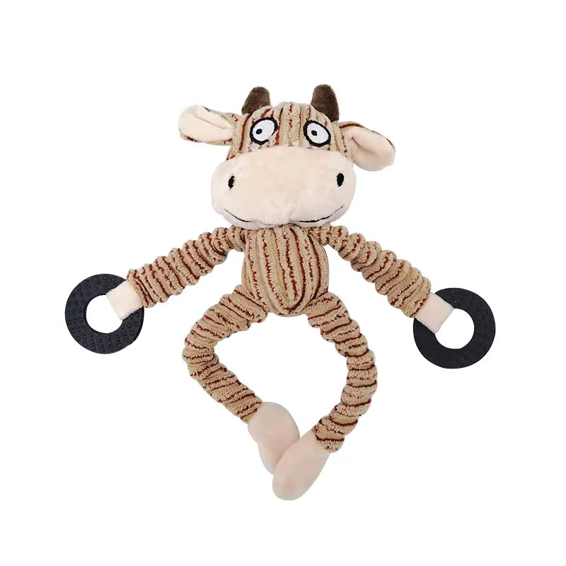 Donkey Dog Toys for Large Dogs Plush Stuffed Dog Toys for Aggressive Chewers Stuffed Dog Toys Durable Squeaky Puppy Chew Toys