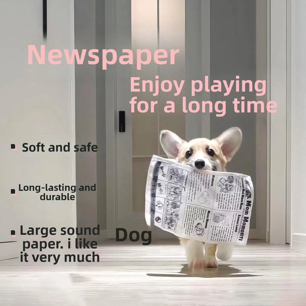 3 pieces Dog toys are durable, chew-relieving, dull-sounding newspaper toy for teddy and corgi, small to medium pet supplies