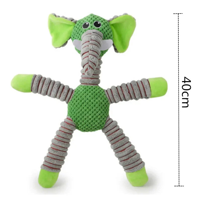 Indestructible Squeaky Dog Toys for Large Dogs Soft Plush Chew Toys Teething Dental Training Toys for Aggressive Chewers